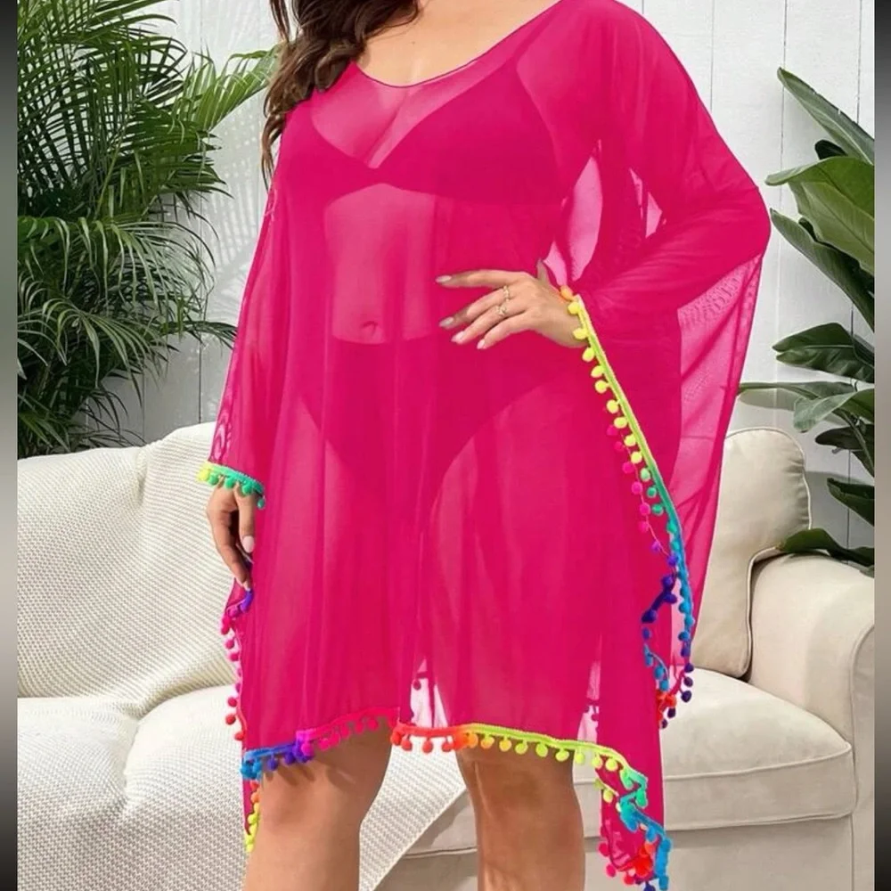 🌈 Pom Pom Coverup 🌈 - Picture 4 of 4